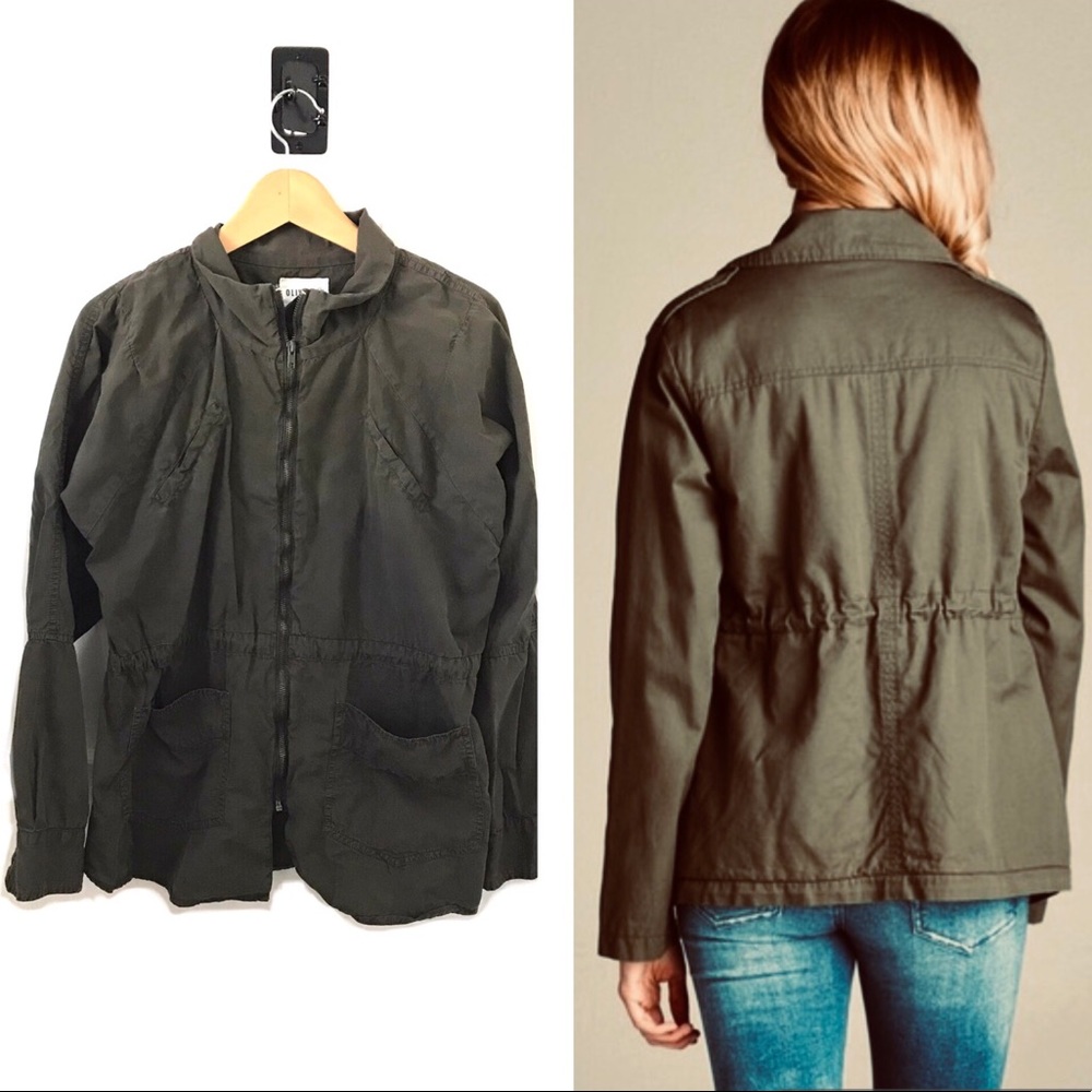 Olive + Oak olive green Utility Barn jacket